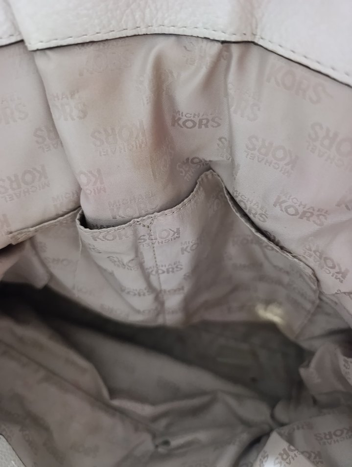 Bej Deri Kadın El Çantası michael kors - Görsel 4