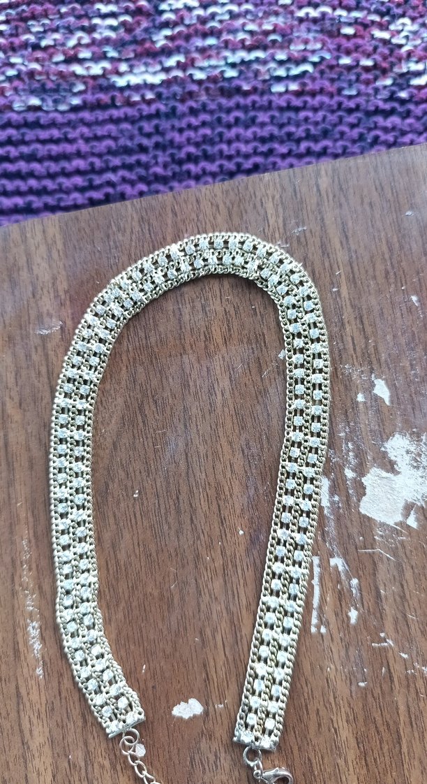 Zincir Detaylı Bohem Yılan Desenli Kadın Kolye - Görsel 2