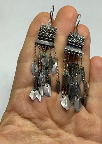 Beden 925 ayar tasarım Truvalı Helen küpe.