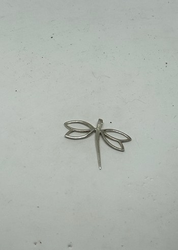 Beden Gri Minimalist Kadın Broş