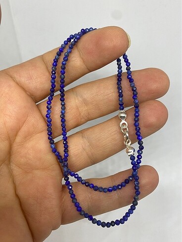 Beden 925 ayar lapis elmas kesim 2 mm kolye