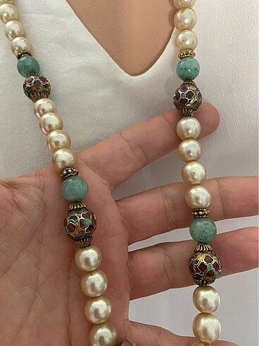 925 Vintage uzun kolye