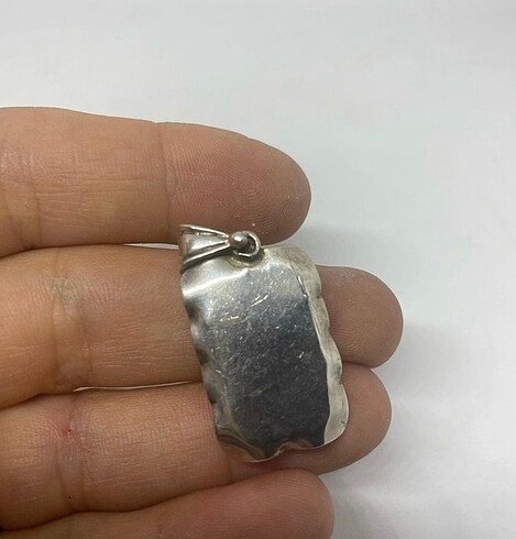 925 ayar siyah oniks taşlı kolye ucu. - Görsel 4