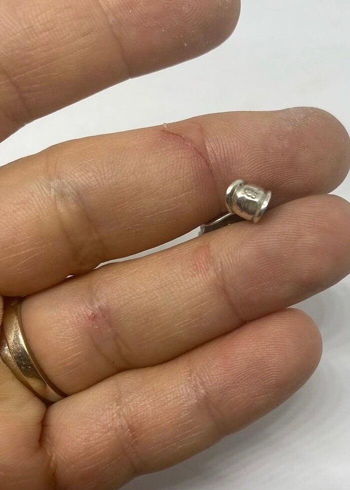 925 ayar siyah oniks taşlı kolye ucu. - Görsel 3