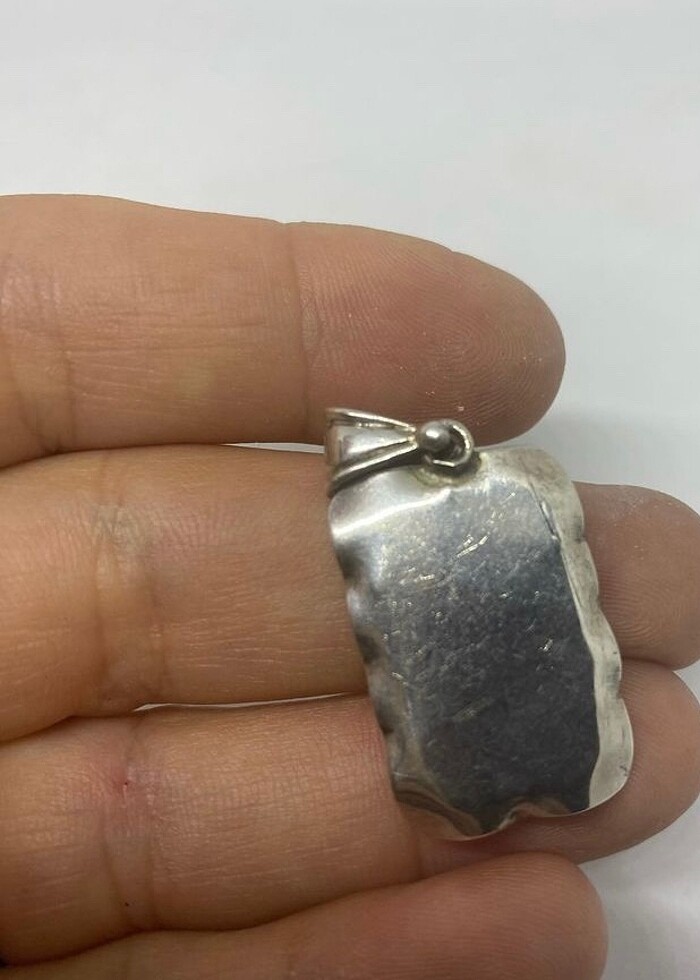 925 ayar siyah oniks taşlı kolye ucu. - Görsel 4