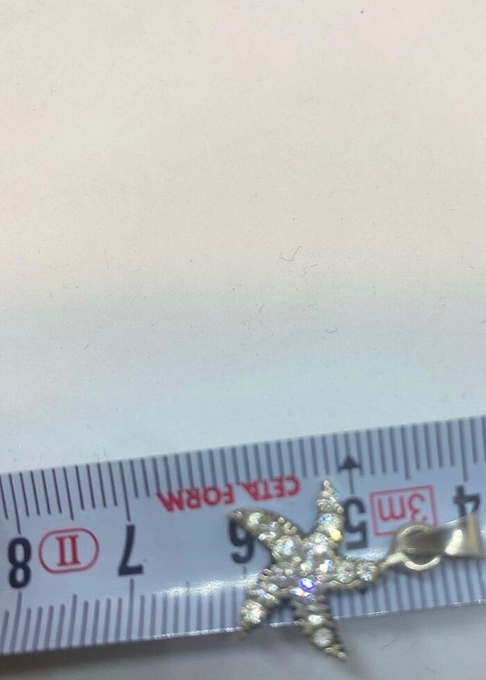 925 ayar deniz yıldızı kolye ucu - Görsel 3