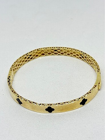 Beden altın Renk 925 ayar gold kaplama kelepçe bilezik