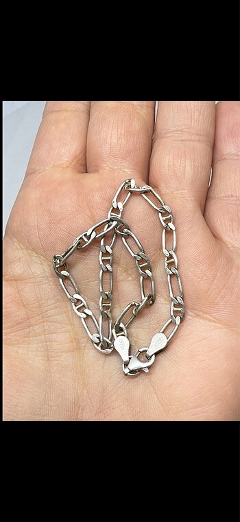 Diğer 925 ayar uniseks Bileklik.uzunluk 20,5 cm