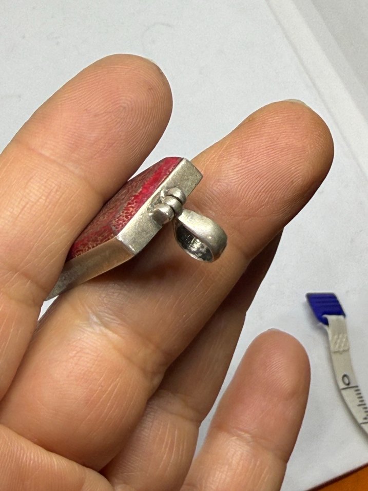 925 ayar mercan kolye ucu - Görsel 5