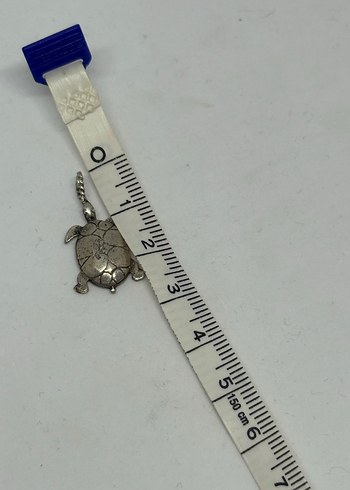 925 ayar Kaplumbağa Figürlü Kolye Ucu - Görsel 5