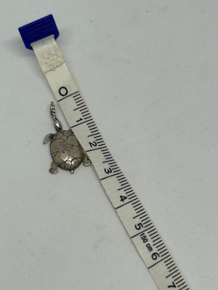 925 ayar Kaplumbağa Figürlü Kolye Ucu - Görsel 5
