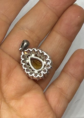 925 ayar zultanit kolye ucu - Görsel 7