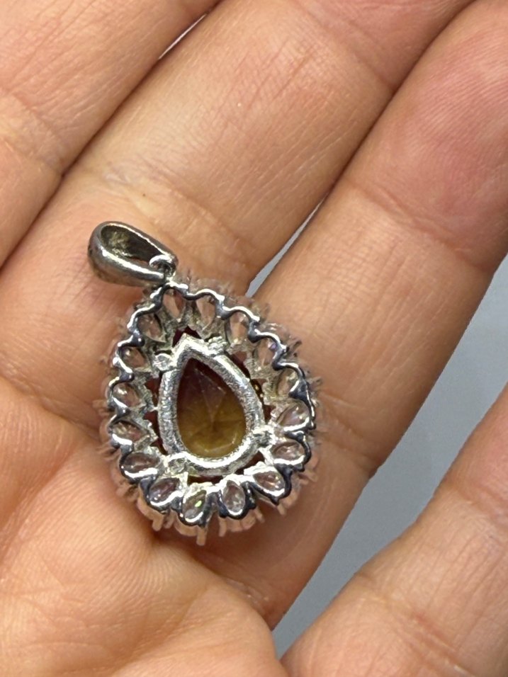 925 ayar zultanit kolye ucu - Görsel 3