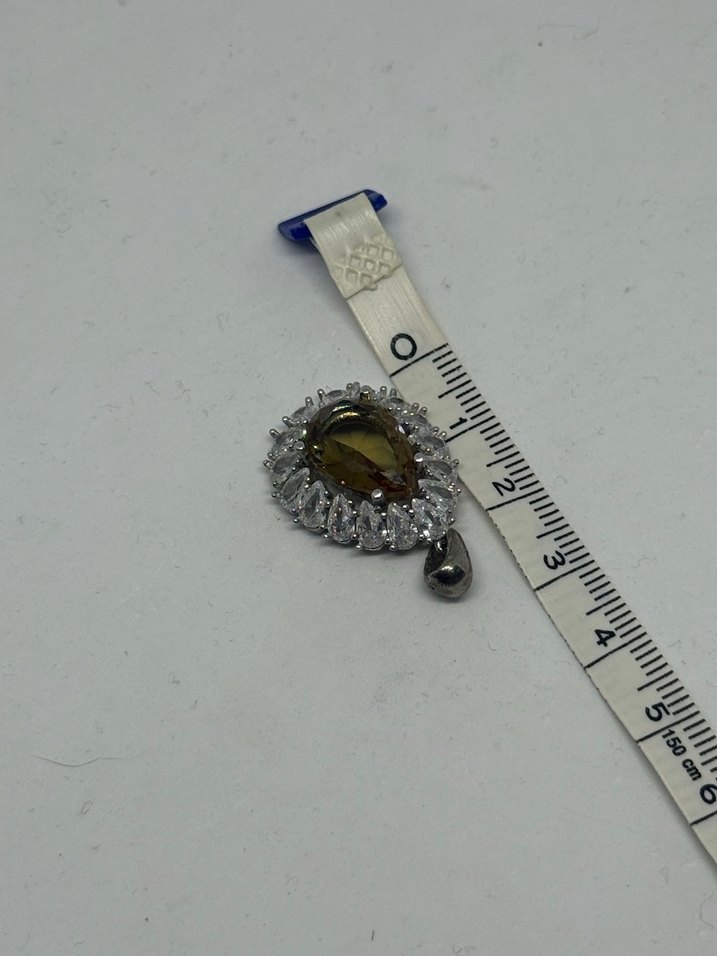 925 ayar zultanit kolye ucu - Görsel 5