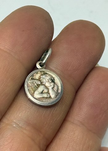 SATILDI925 ayar melek kolye ucu - Görsel 4