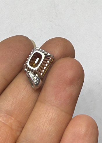 925 ayar zultanit kolye ucu - Görsel 3