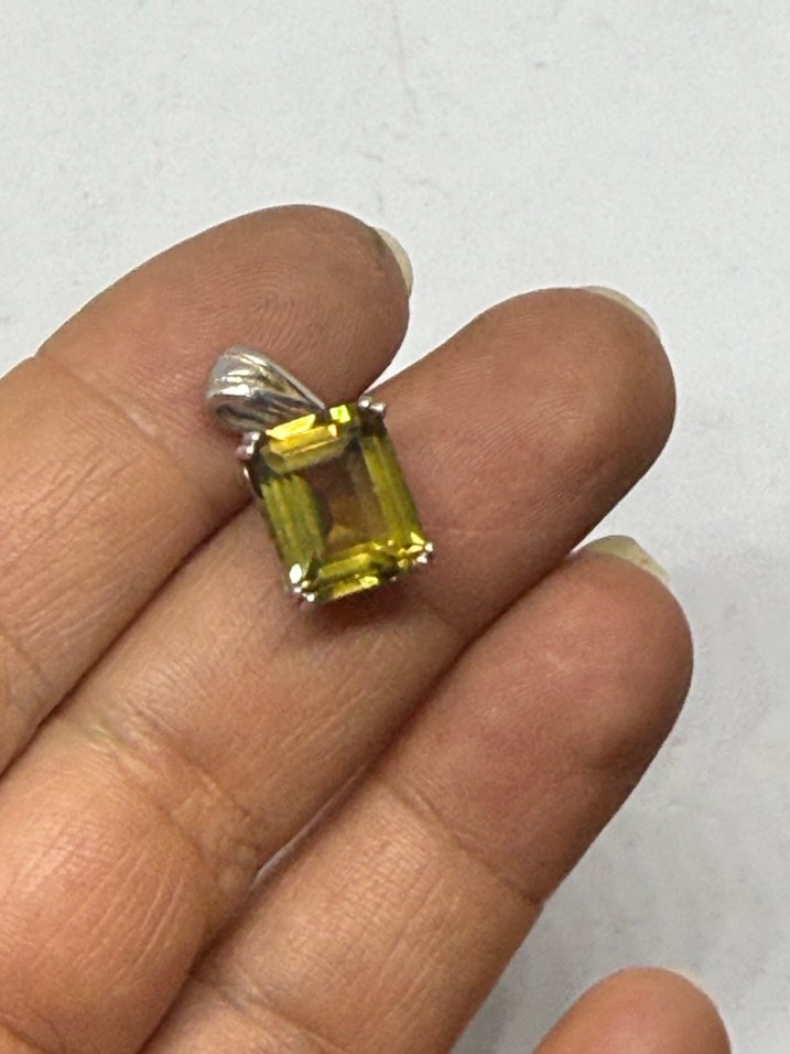 925 ayar zultanit kolye ucu - Görsel 4