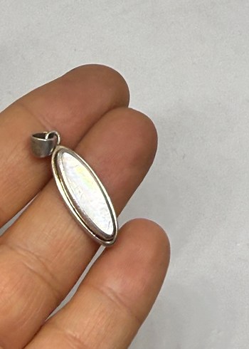 925 ayar Sedef kolye ucu - Görsel 4