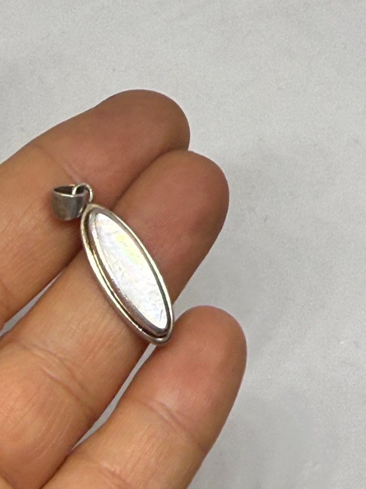 925 ayar Sedef kolye ucu - Görsel 4