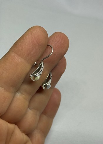 Diğer 925 ayar Sedef taşlı küpe