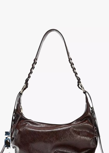 Zara püsküllü omuz çantası