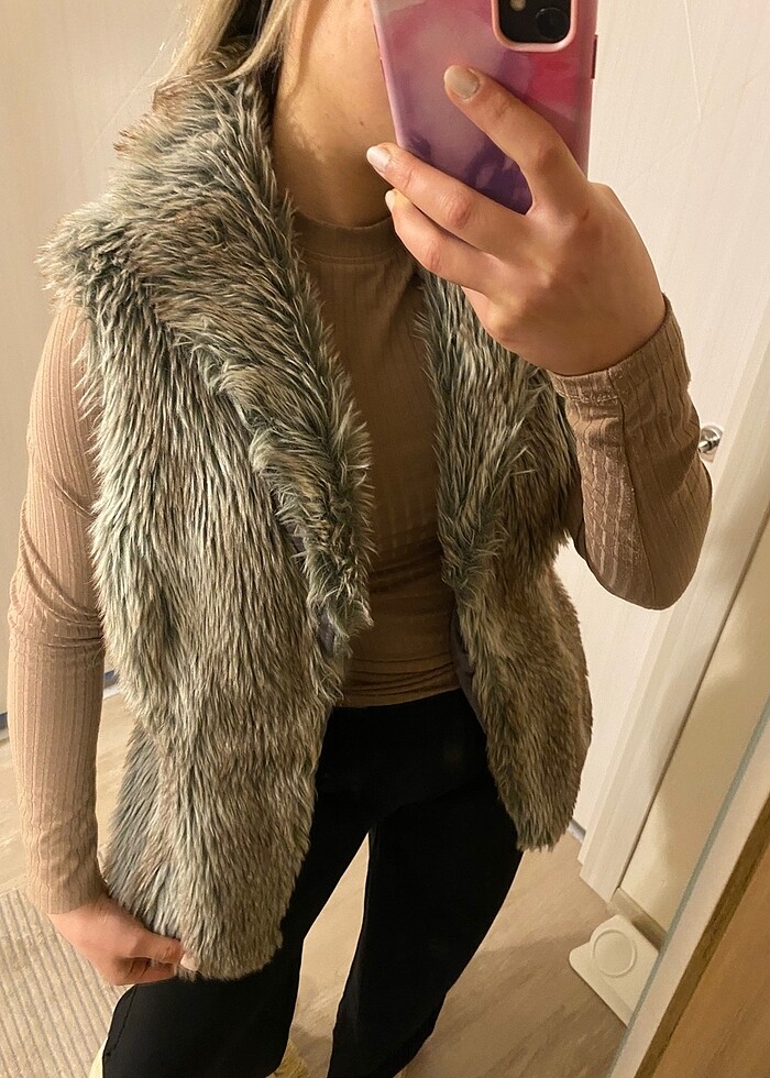 Pölüş yelek kürk - Görsel 2