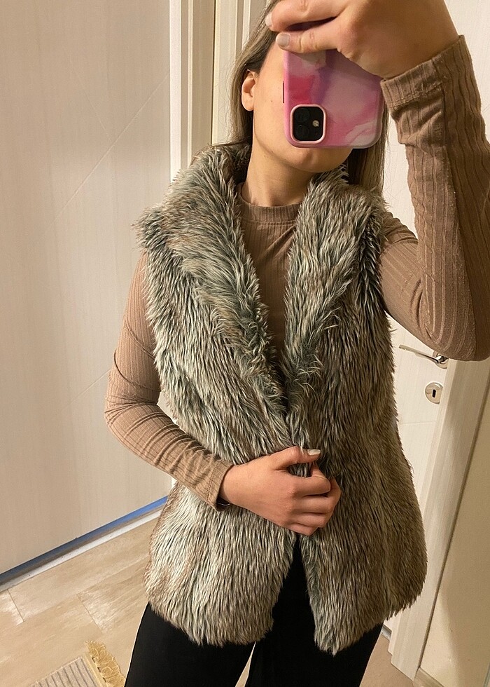 Pölüş yelek kürk - Görsel 3