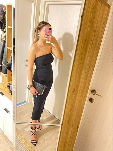 BERSHKA ABİYE STRAPLEZ