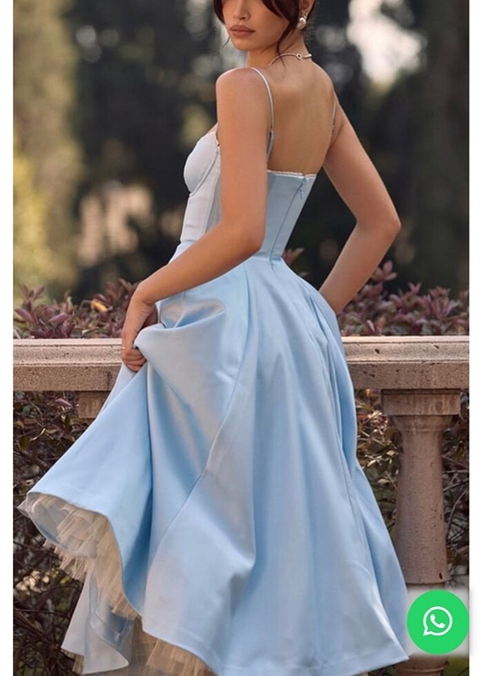 Bliss Atelier İp askılı midi elbise - Görsel 2