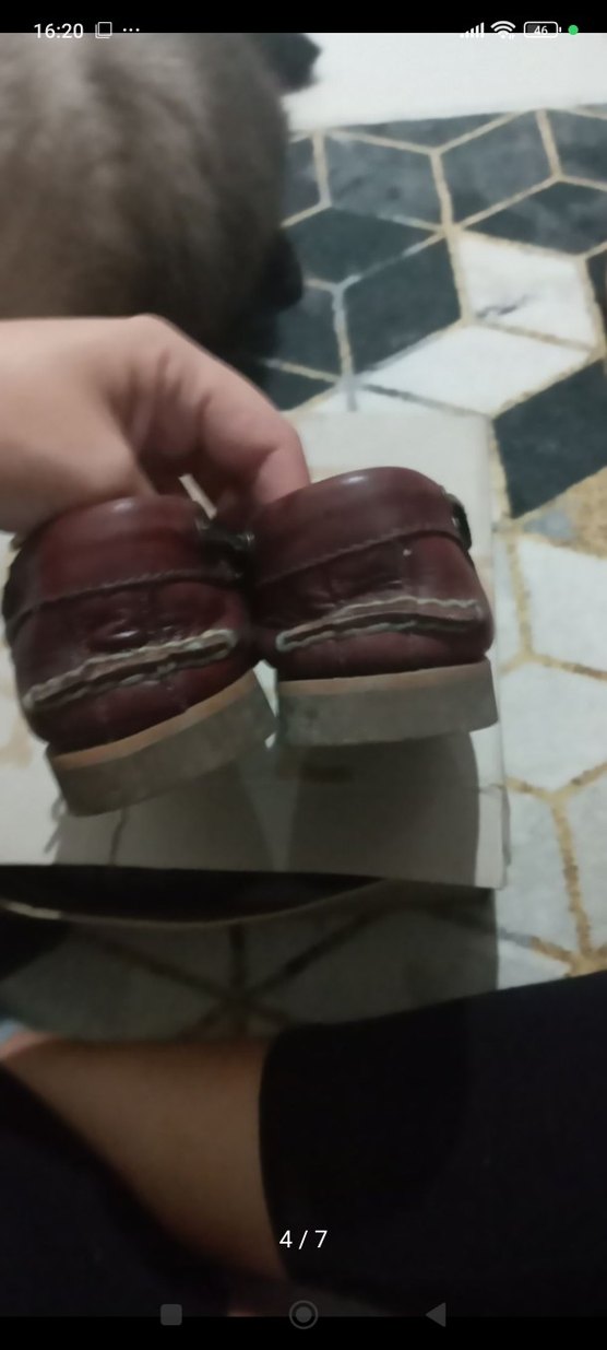 Kahverengi Deri Timberland Çocuk Loafer Ayakkabı - Görsel 3