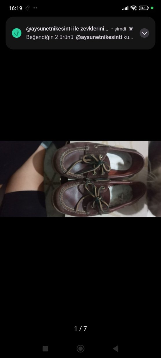 Kahverengi Deri Timberland Çocuk Loafer Ayakkabı - Görsel 5