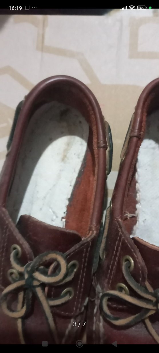 Kahverengi Deri Timberland Çocuk Loafer Ayakkabı - Görsel 4