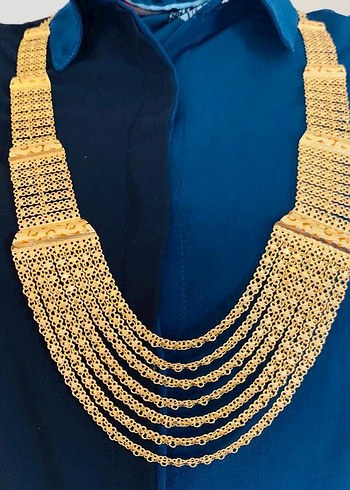 American Vintage 8 Sirali Madonna Kolye