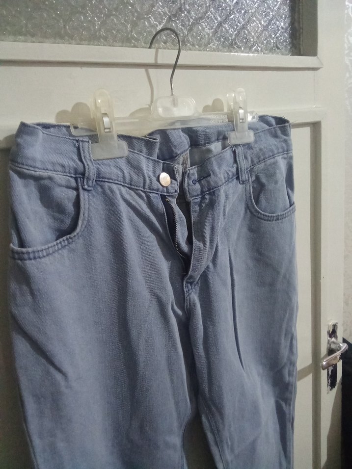 Mavi Bol Kesim Kadın Jean - Görsel 3