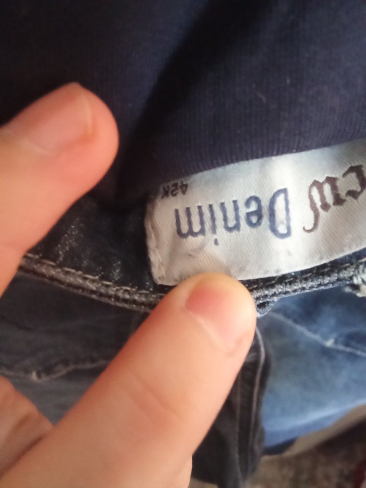 Bol Kesim Hamile Kot Pantolon - Görsel 4