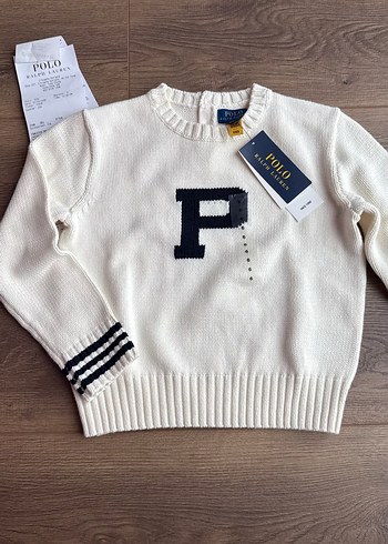 Polo Ralph Lauren Beyaz Triko Cocuk Kazak 6 Yas