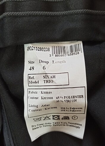 48 Beden siyah Renk Erkek takım elbise siyah