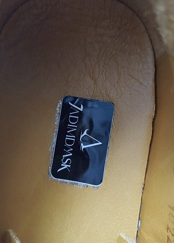 Sarı Parlak Erkek Spor Ayakkabı hakiki deri - Görsel 4