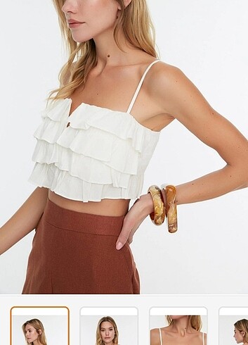 Trendyol & Milla Fırfırlı crop