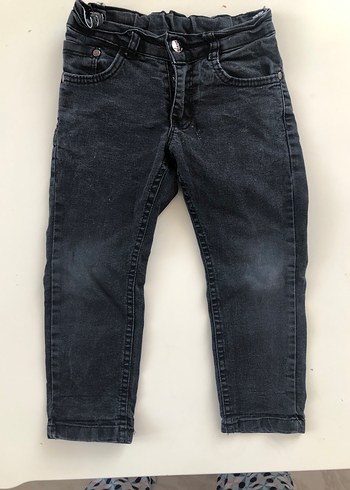 Tokalı Gri Erkek Çocuk Denim Pantolon - Görsel 2