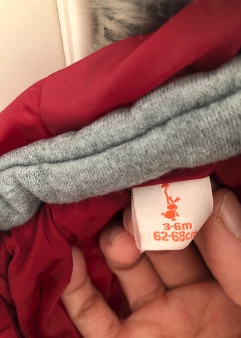 Koyu Kırmızı Erkek Çocuk Düğmeli Mont - Görsel 6