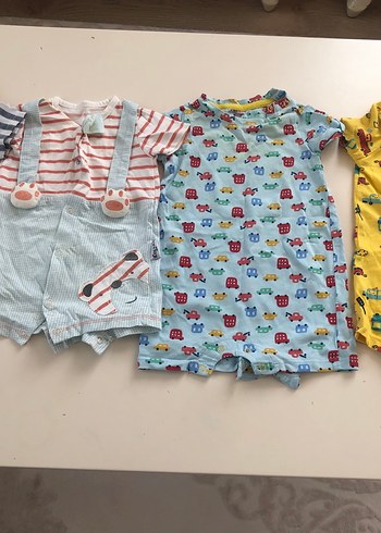 Renkli Bebek Erkek Kısa kollu tulum  Seti - Görsel 5