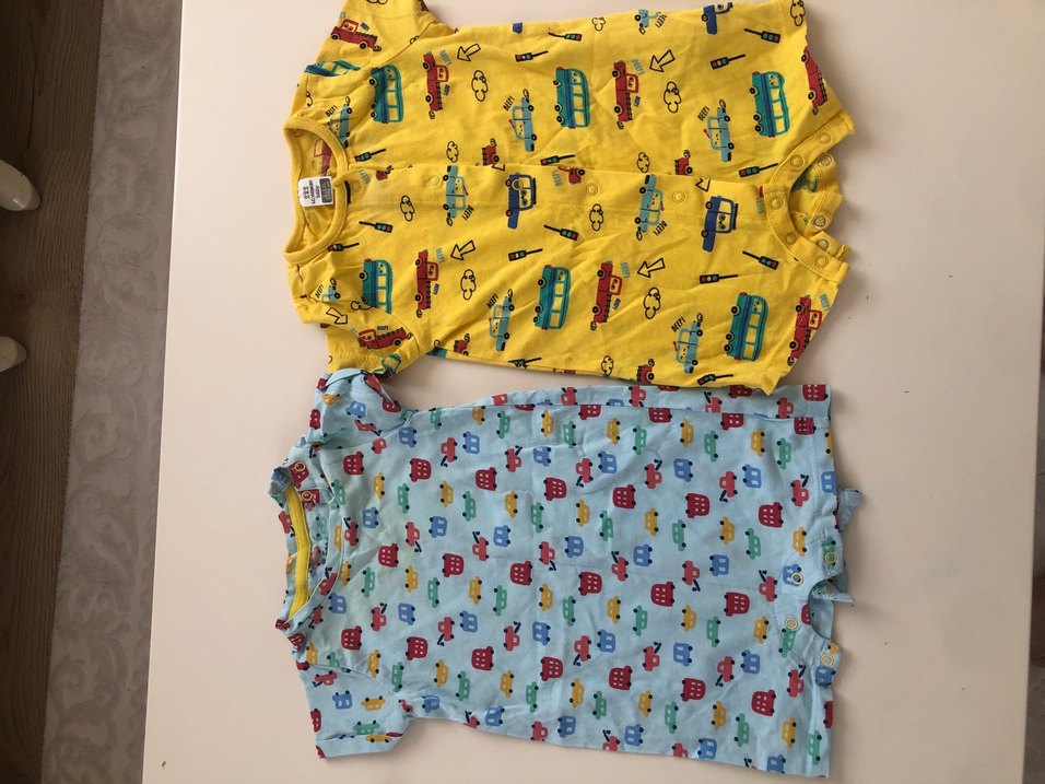 Renkli Bebek Erkek Kısa kollu tulum  Seti - Görsel 3