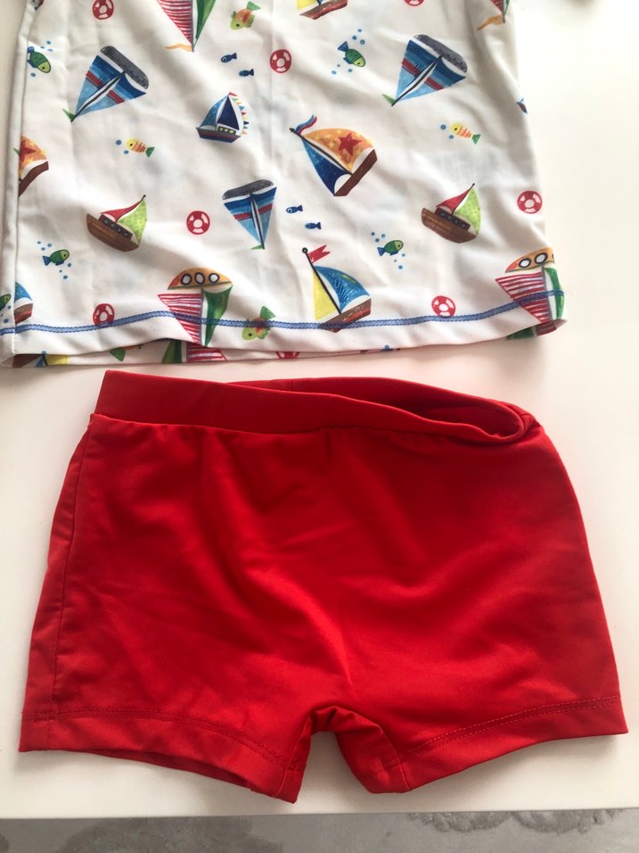 Çok Renkli Baskılı Erkek Çocuk Mayo Üstü - Görsel 2