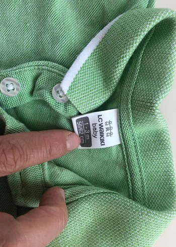 Düğmeli Yeşil Erkek Bebek Body - Görsel 5