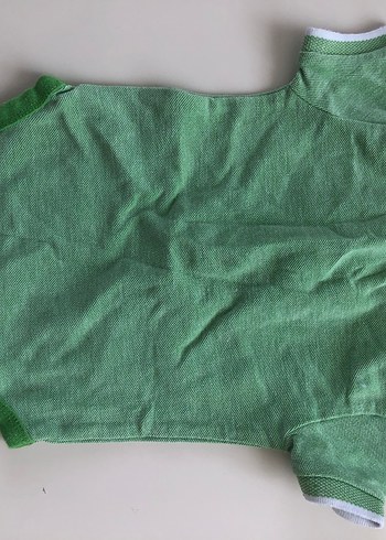 Düğmeli Yeşil Erkek Bebek Body - Görsel 4