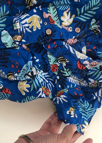 Renkli Baskılı Mavi Çocuk Battaniyesi - Görsel 5