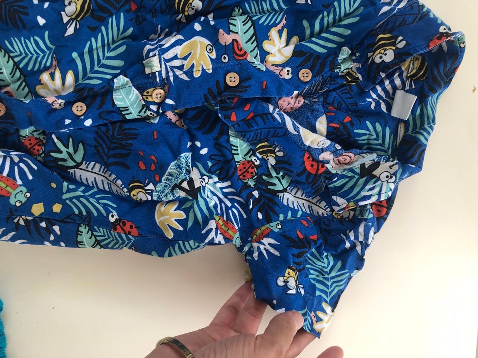 Renkli Baskılı Mavi Çocuk Battaniyesi - Görsel 5