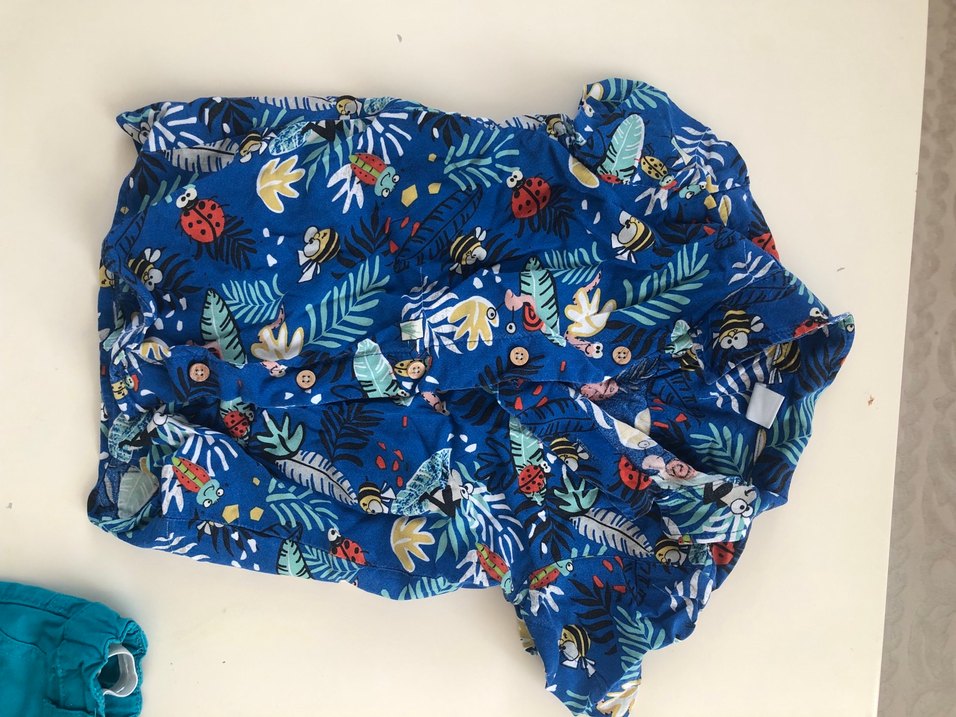 Renkli Baskılı Mavi Çocuk Battaniyesi - Görsel 4