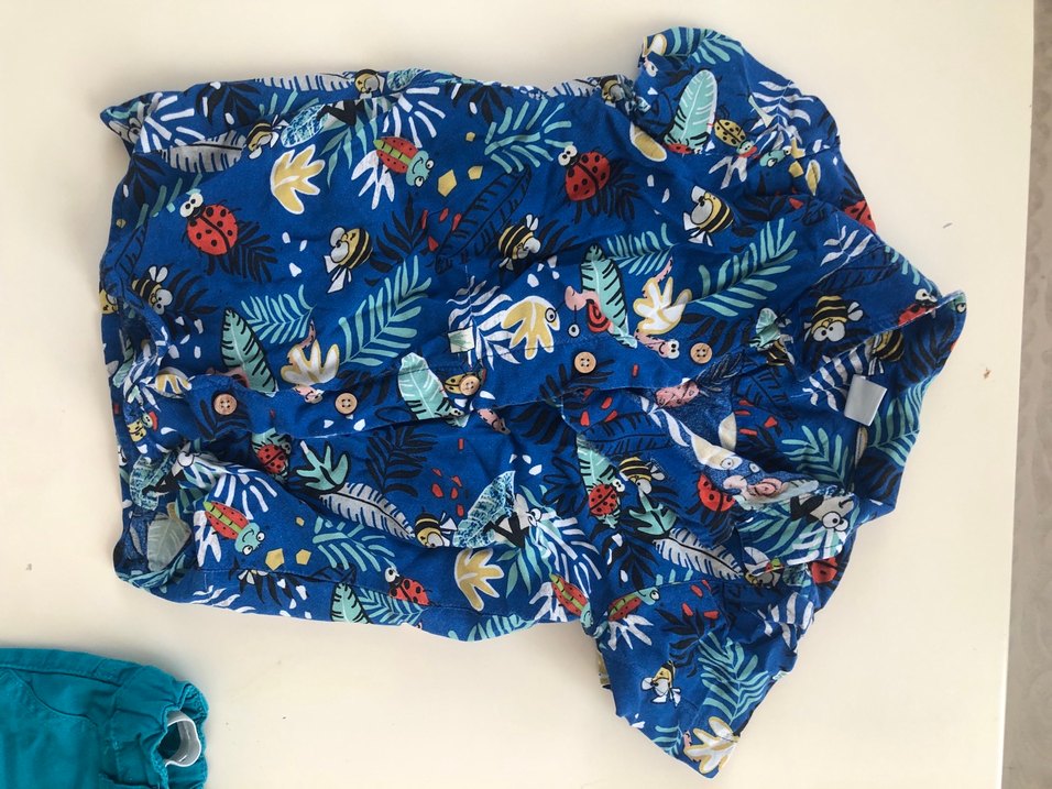 Renkli Baskılı Mavi Çocuk Battaniyesi - Görsel 2